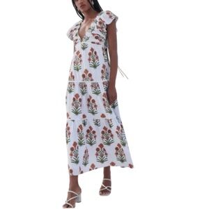 SAYLOR Desert Coral Sallyann Dress
Color: Desert Coral